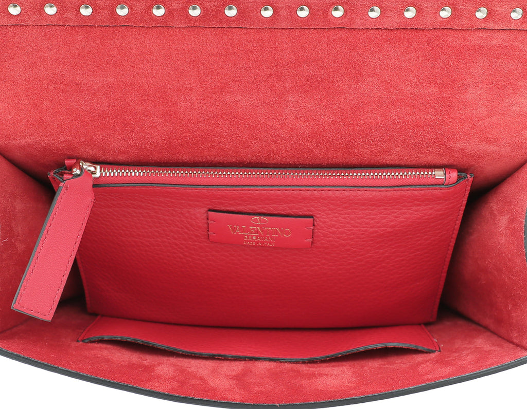 Valentino Red Rockstud Flap Bag