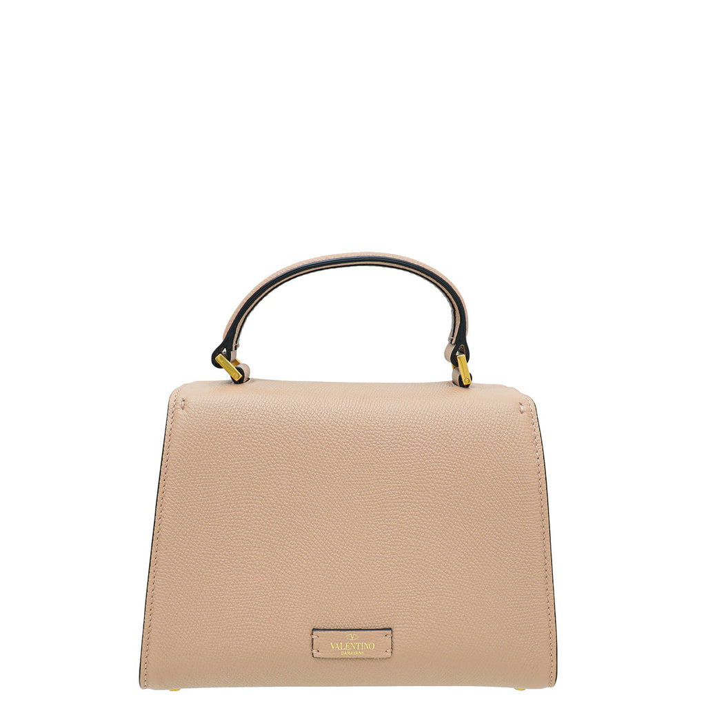 Valentino Rose Canelle Vsling Grainy Small Handbag