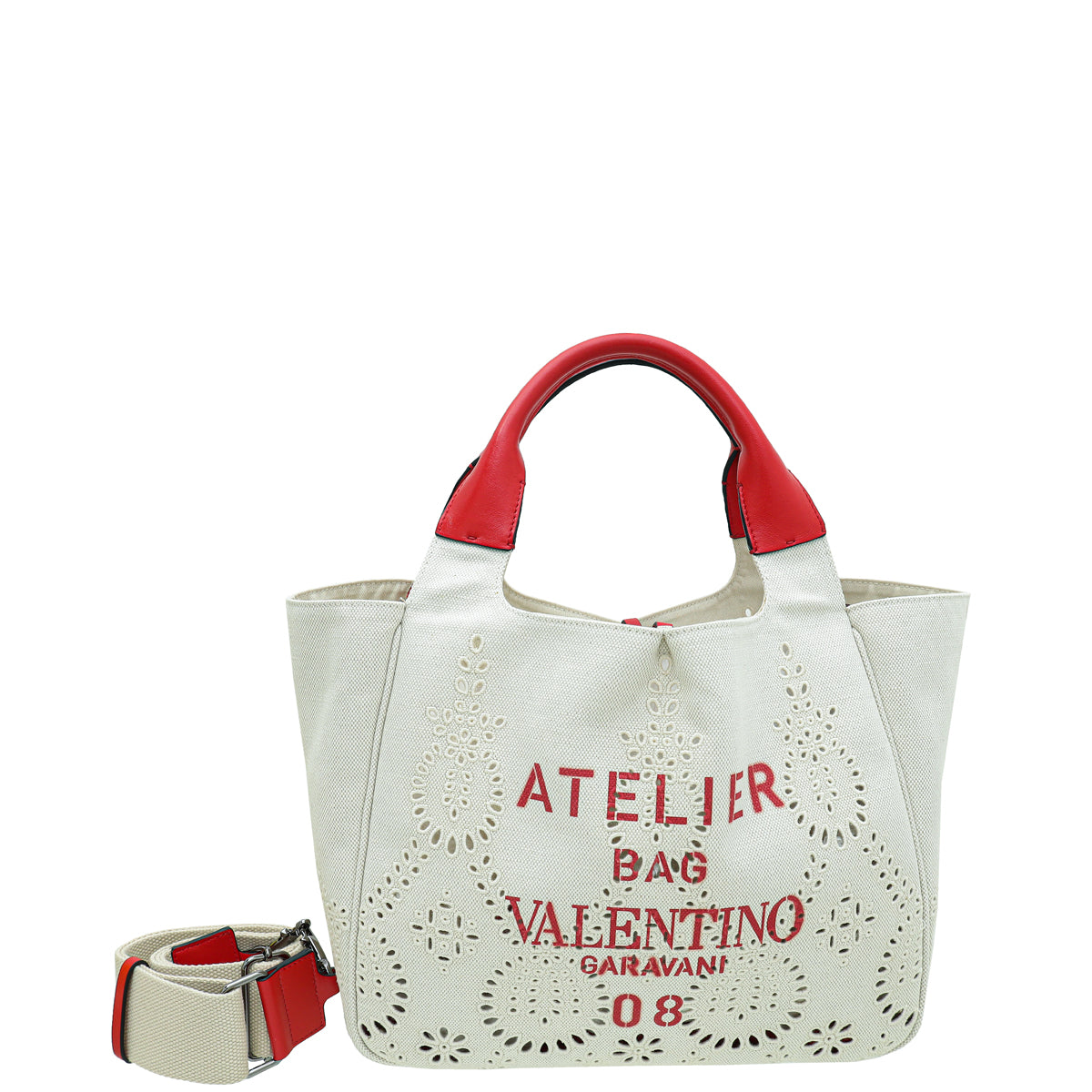 Valentino Bicolor Atelier 08 San Gallo Edition Small Tote Bag