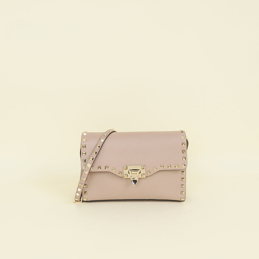 Valentino Poudre Rockstud Flap Crossbody Bag