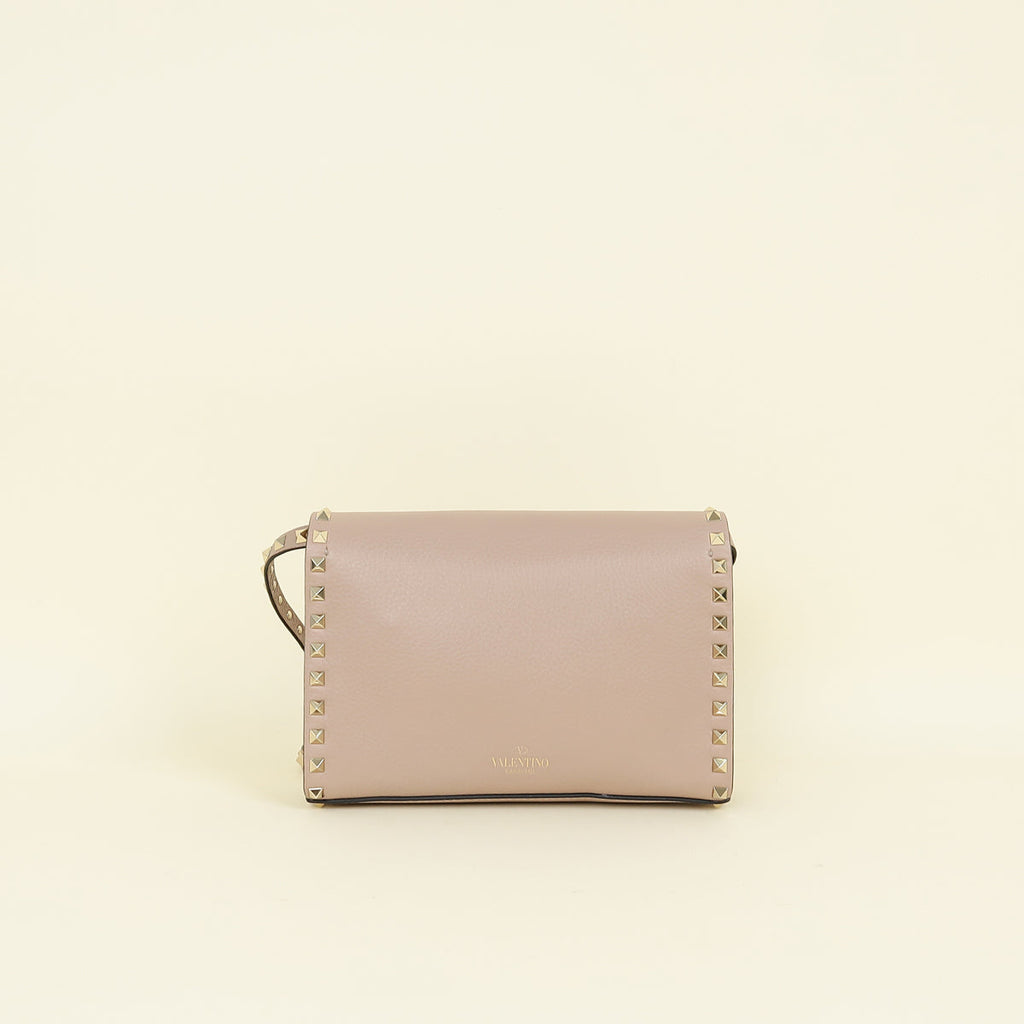 Valentino Poudre Rockstud Flap Crossbody Bag