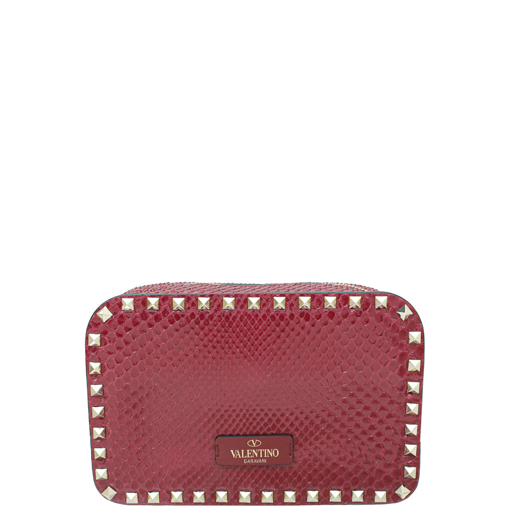 Valentino Bicolor Python Middle East Exclusive Rockstud Camera Bag