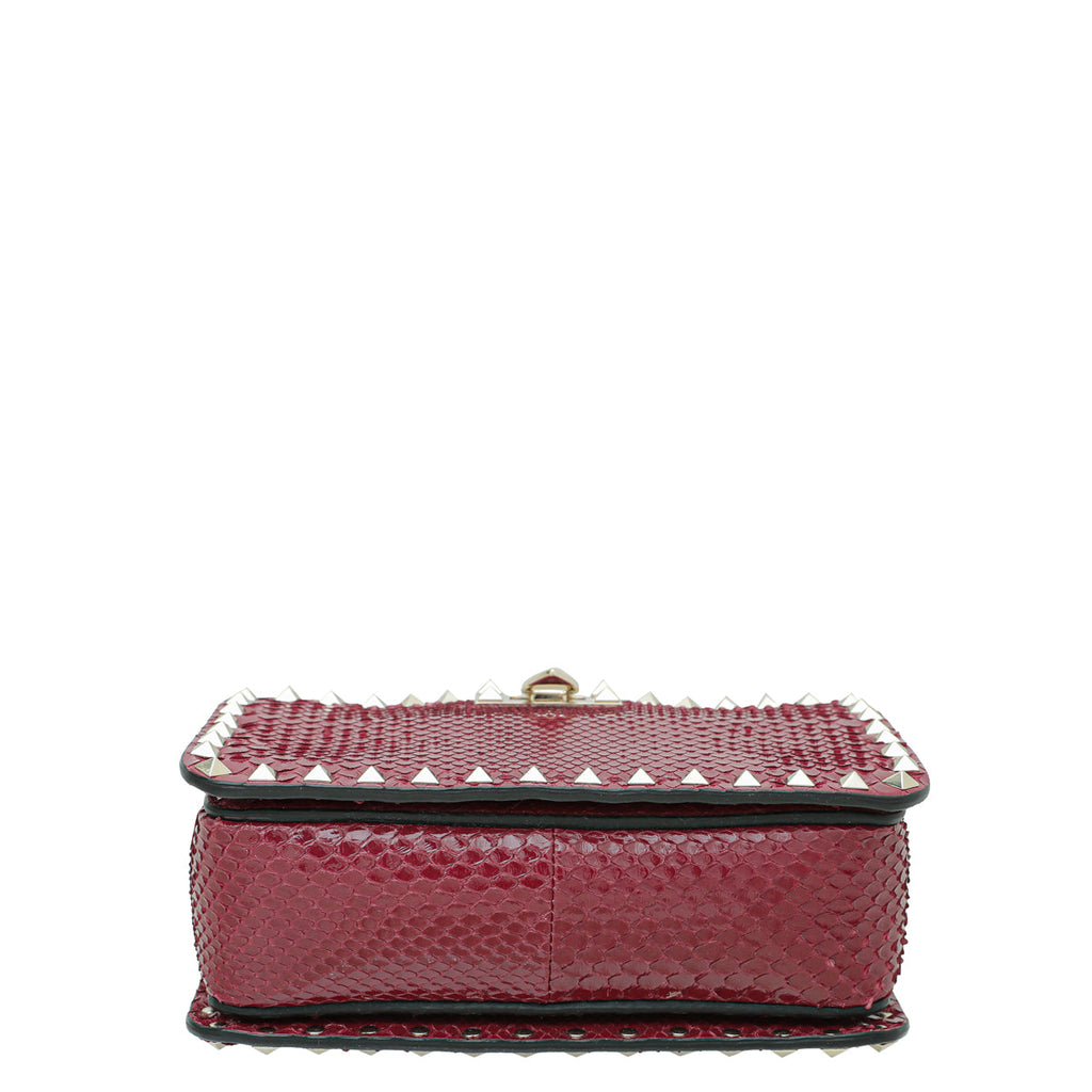 Valentino Bicolor Python Middle East Exclusive Rockstud Camera Bag