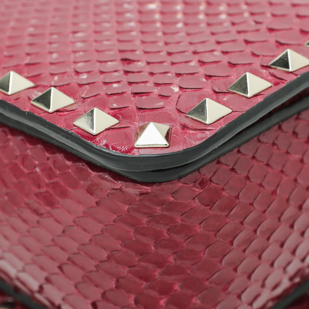 Valentino Bicolor Python Middle East Exclusive Rockstud Camera Bag