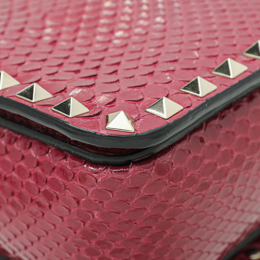 Valentino Bicolor Python Middle East Exclusive Rockstud Camera Bag