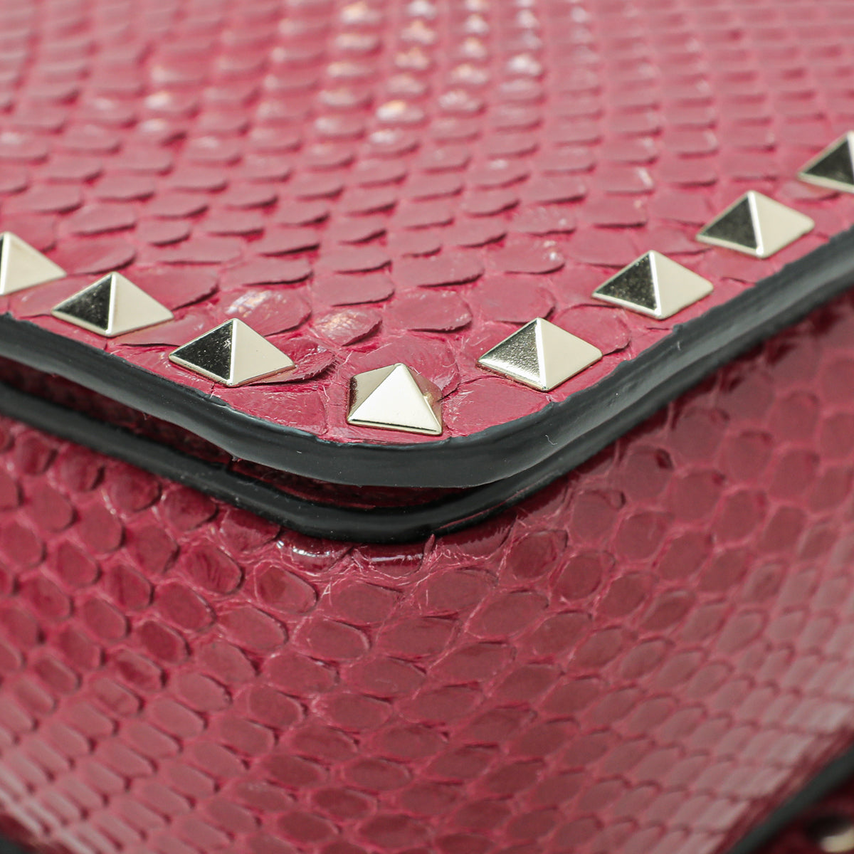 Valentino Bicolor Python Middle East Exclusive Rockstud Camera Bag