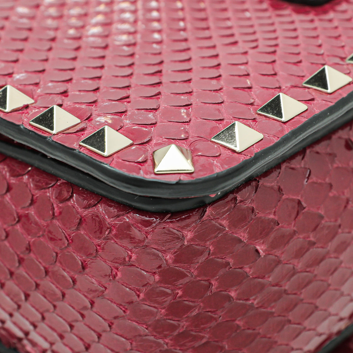 Valentino Bicolor Python Middle East Exclusive Rockstud Camera Bag