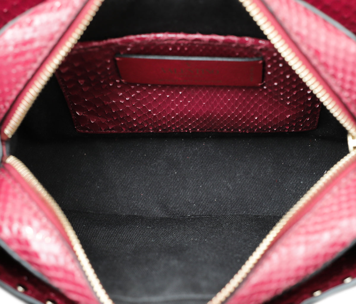 Valentino Bicolor Python Middle East Exclusive Rockstud Camera Bag
