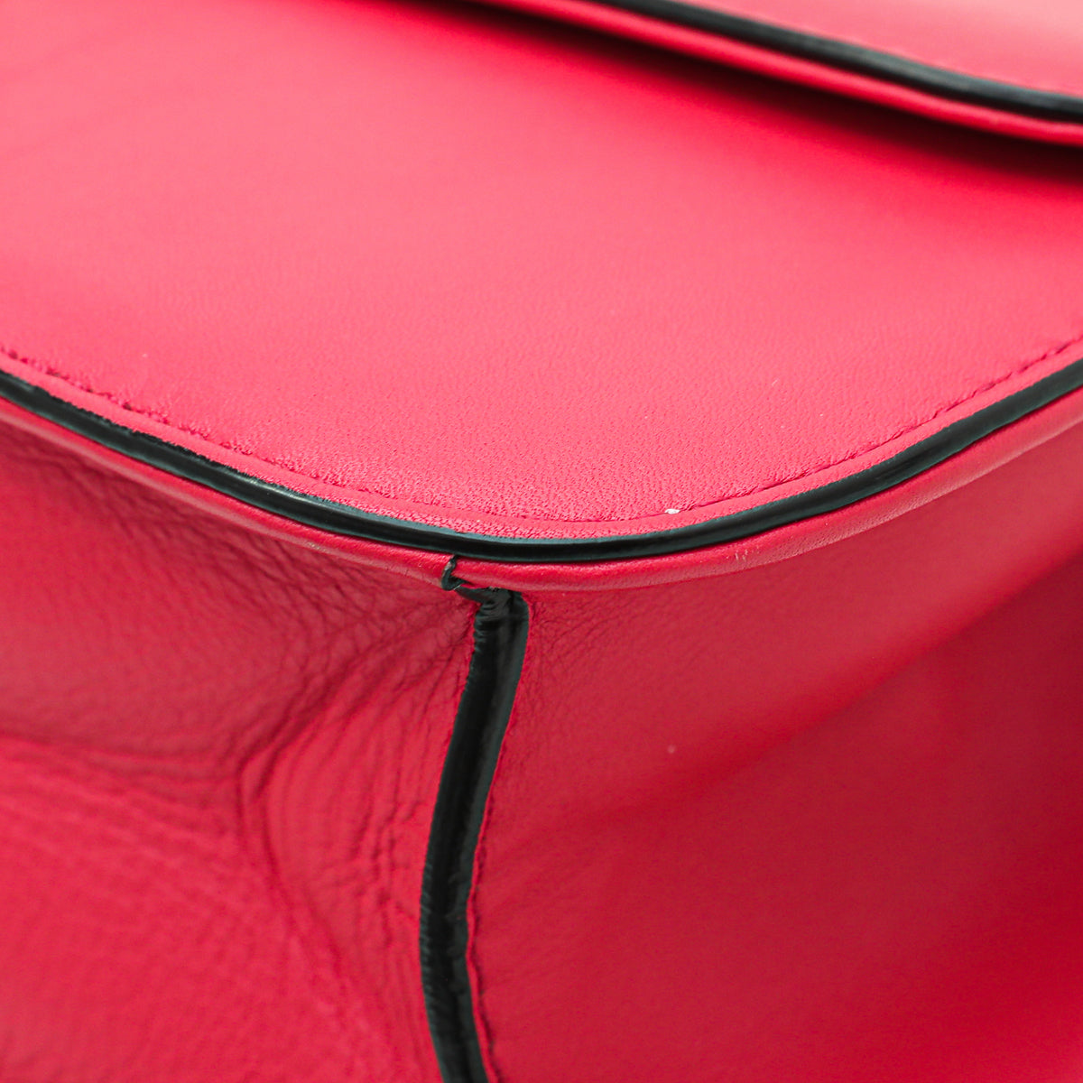 Valentino Red Rockstud Glam Lock Flap Medium Bag