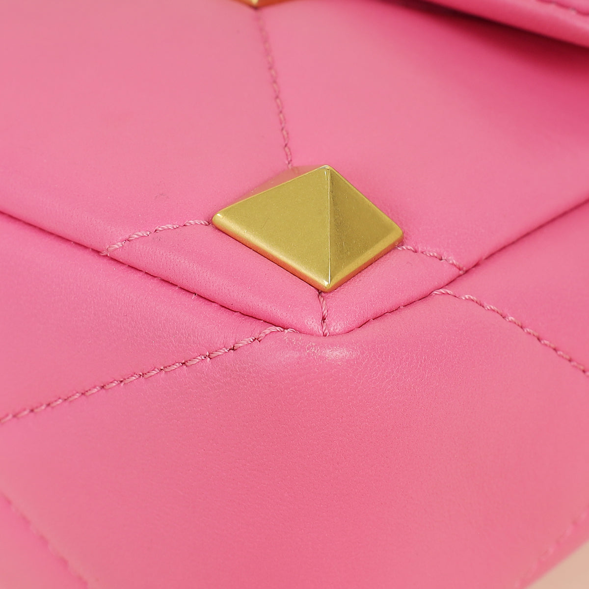 Valentino Fuchsia Roman Stud The Small Shoulder Bag