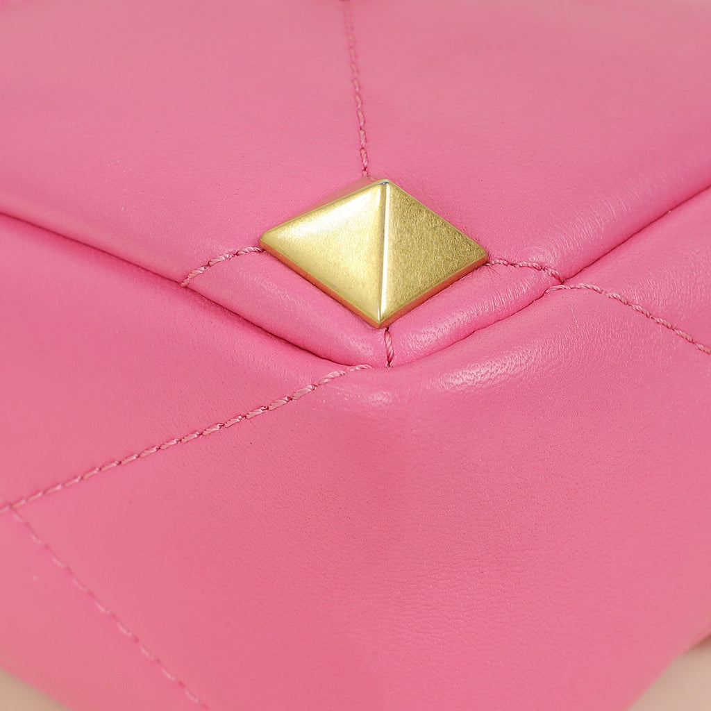 Valentino Fuchsia Roman Stud The Small Shoulder Bag
