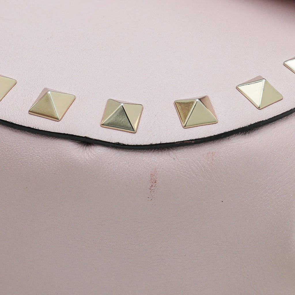 Valentino Light Pink Rockstud Flap Chain Bag