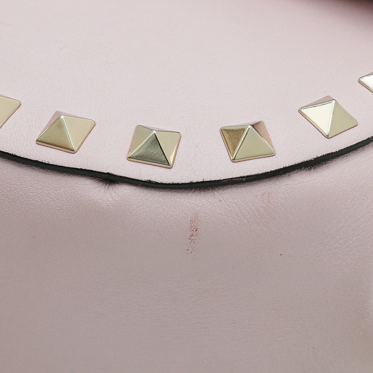 Valentino Light Pink Rockstud Flap Chain Bag