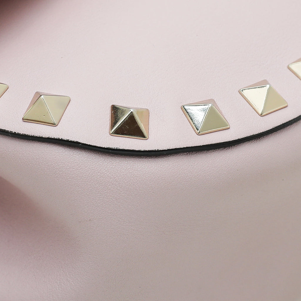 Valentino Light Pink Rockstud Flap Chain Bag
