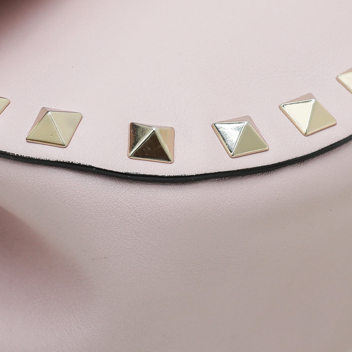 Valentino Light Pink Rockstud Flap Chain Bag