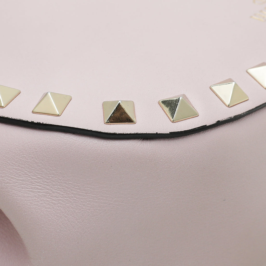 Valentino Light Pink Rockstud Flap Chain Bag