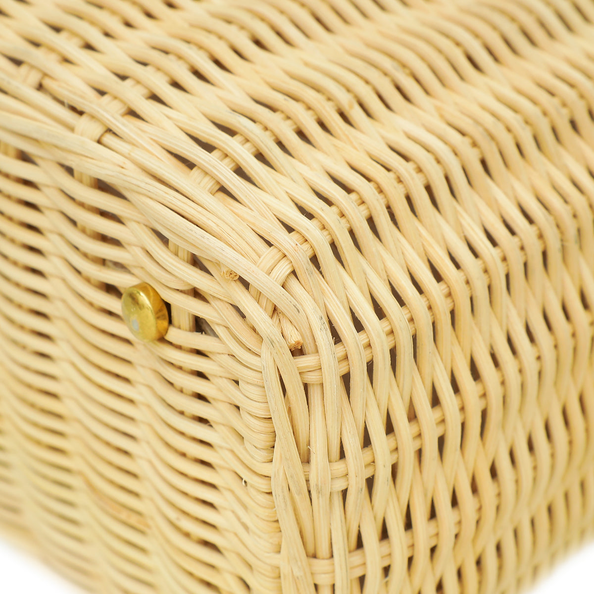 Valentino Bicolor Vlogo Wicker Basket Tote Bag