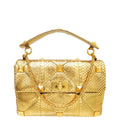 Valentino Metallic Gold Roman Stud The Shoulder Bag Large