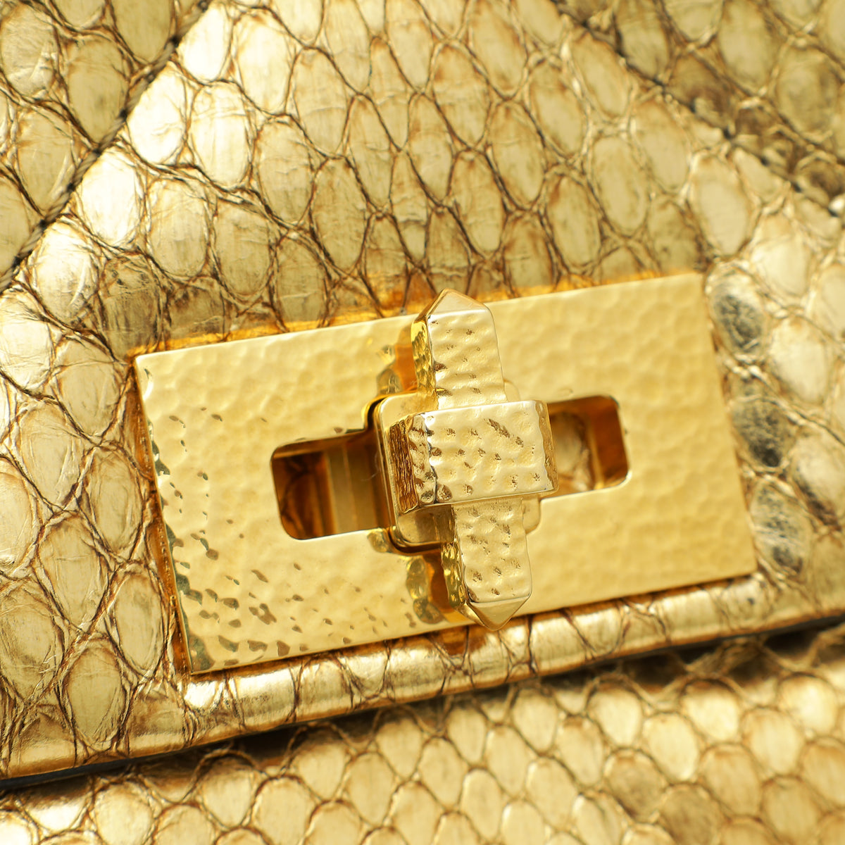 Valentino Metallic Gold Roman Stud The Shoulder Bag Large