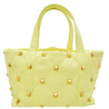 Valentino Lime Roman Stud Tote Bag