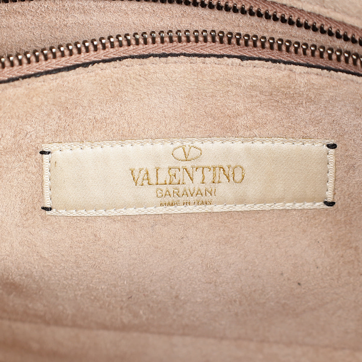Valentino Blush Rockstud Rolling Flap Medium Bag