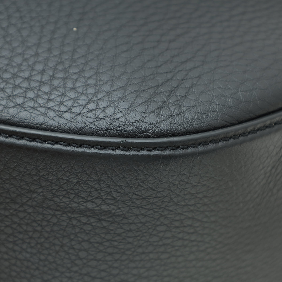 Valentino Black VLogo Moon Small Hobo Bag