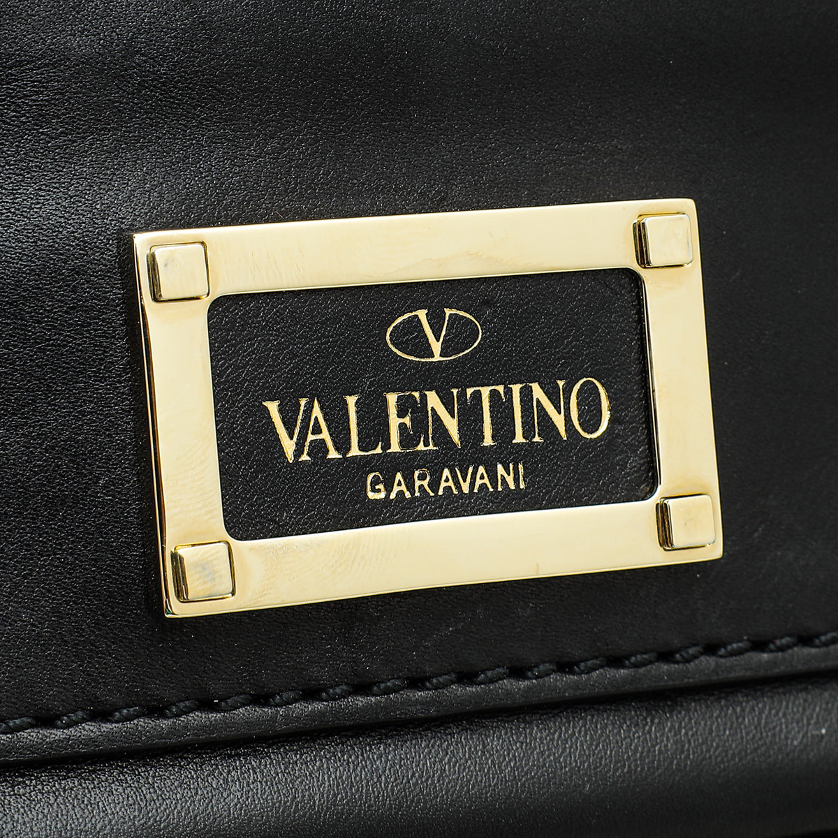 Valentino Black Rockstud Leather Crossbody Small Bag