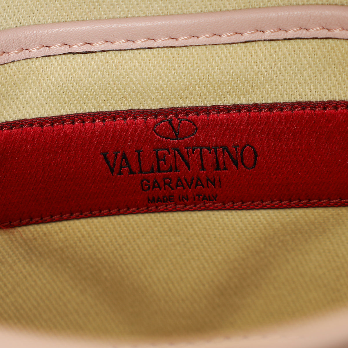 Valentino Light Pink Rockstud Glam Lock Flap Mini Shoulder Bag