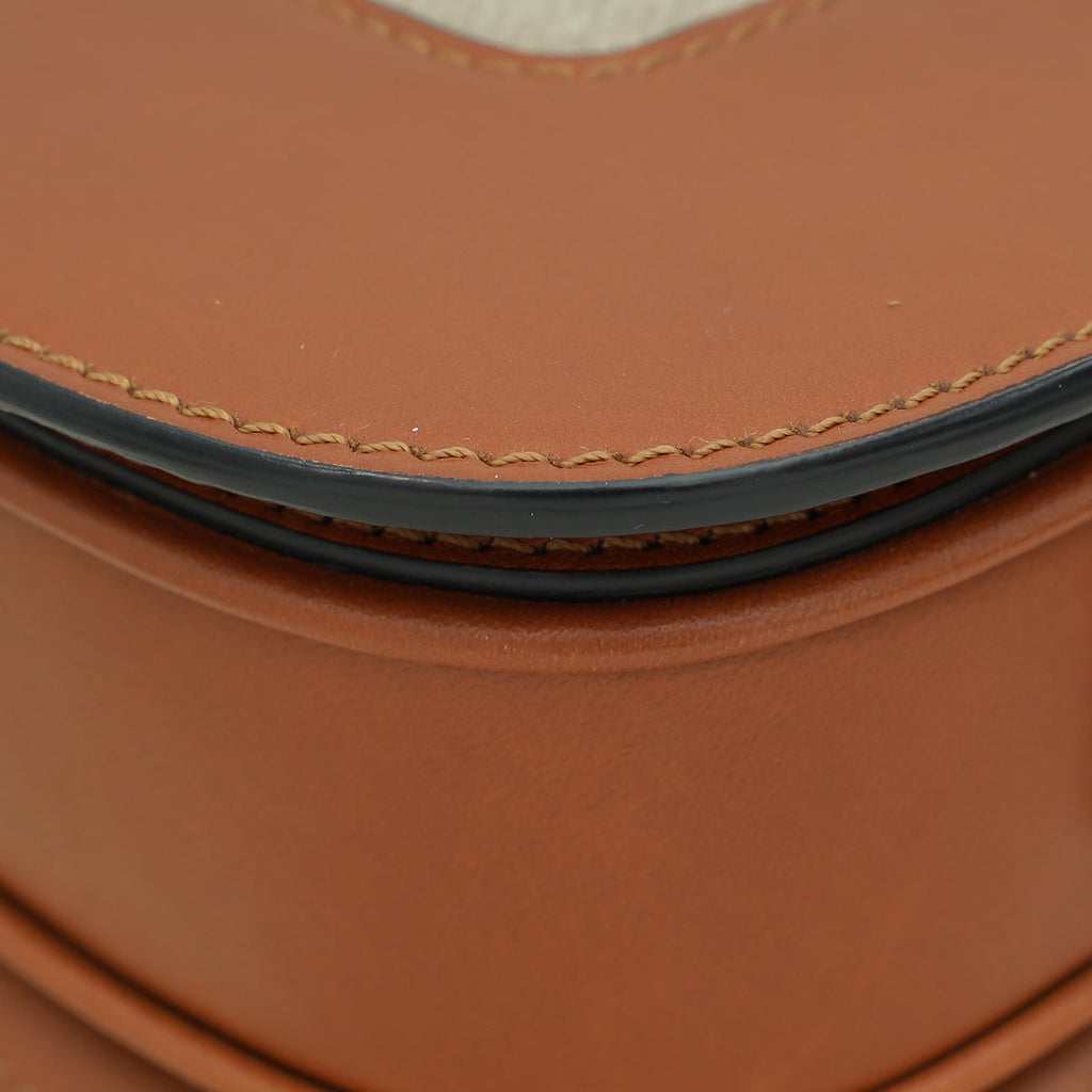 Valentino Bicolor Linen Supervee Small Crossbody Bag
