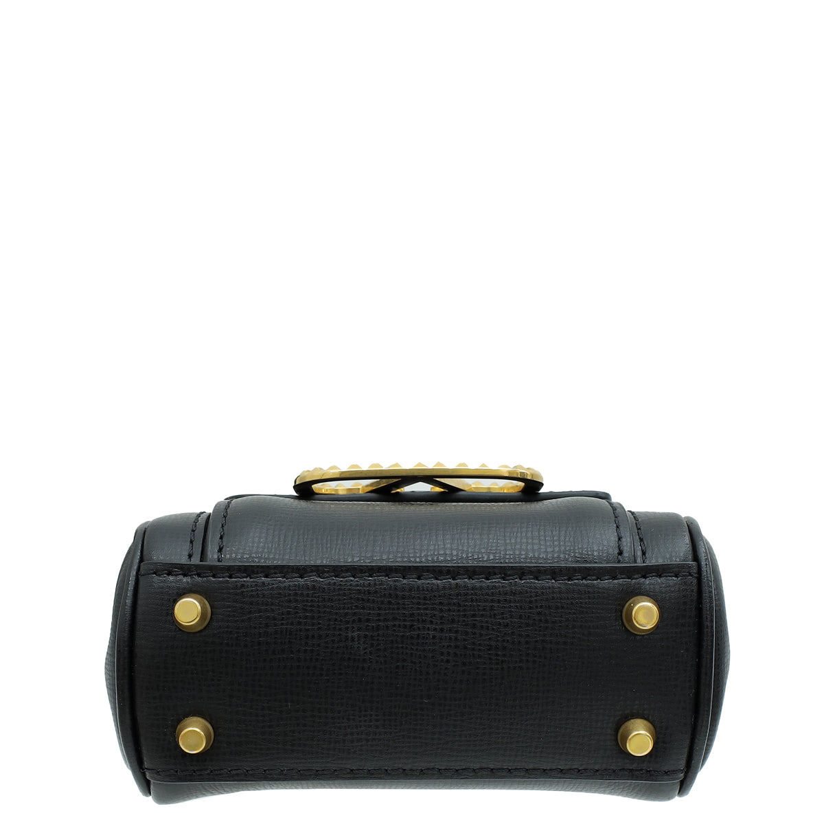 Valentino Black Micro Rockstud Alcove Bag