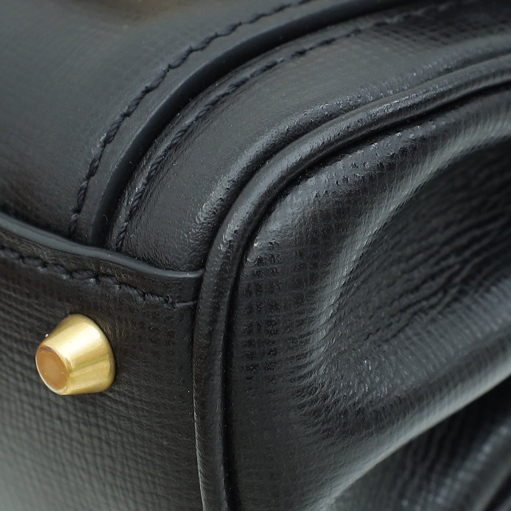 Valentino Black Micro Rockstud Alcove Bag