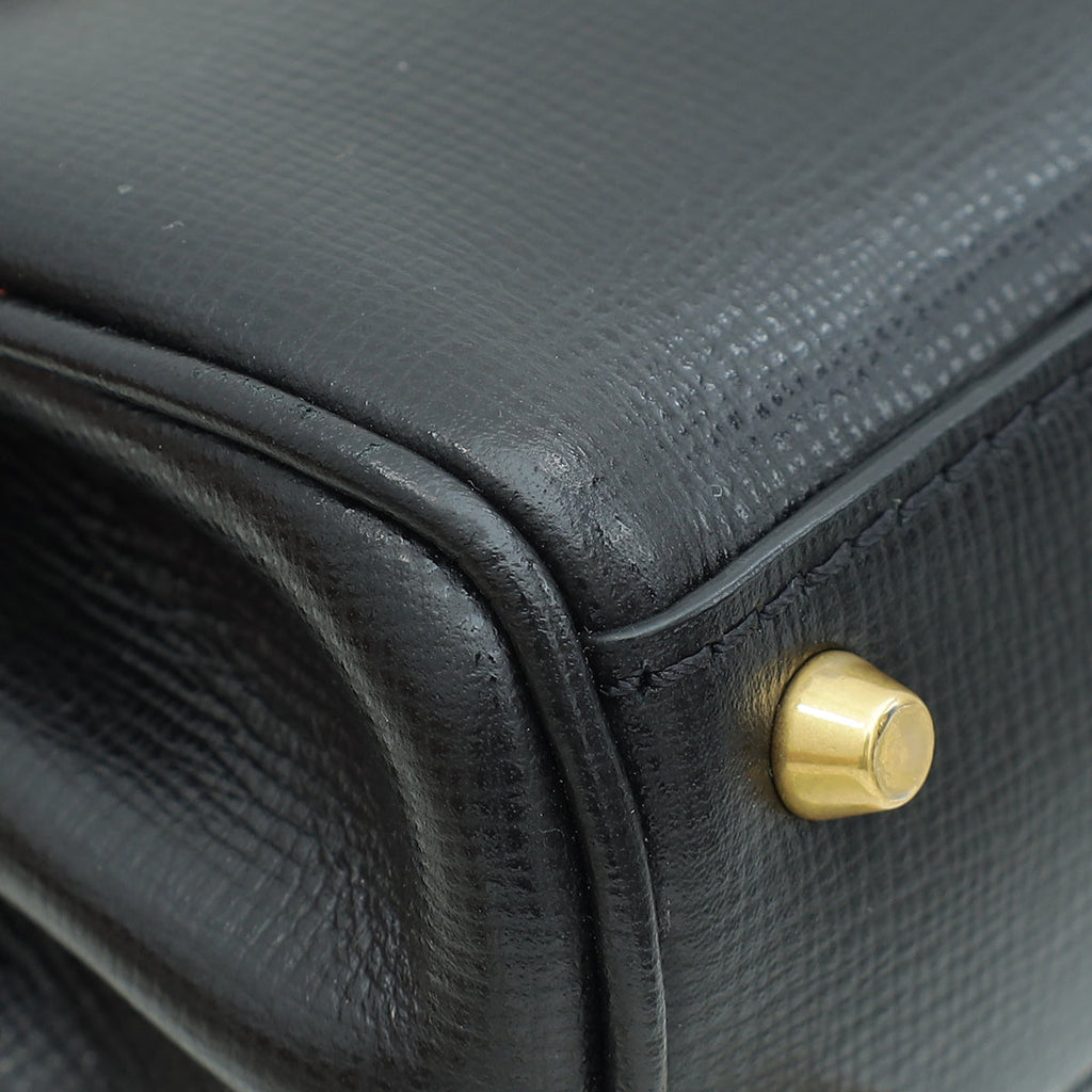 Valentino Black Micro Rockstud Alcove Bag