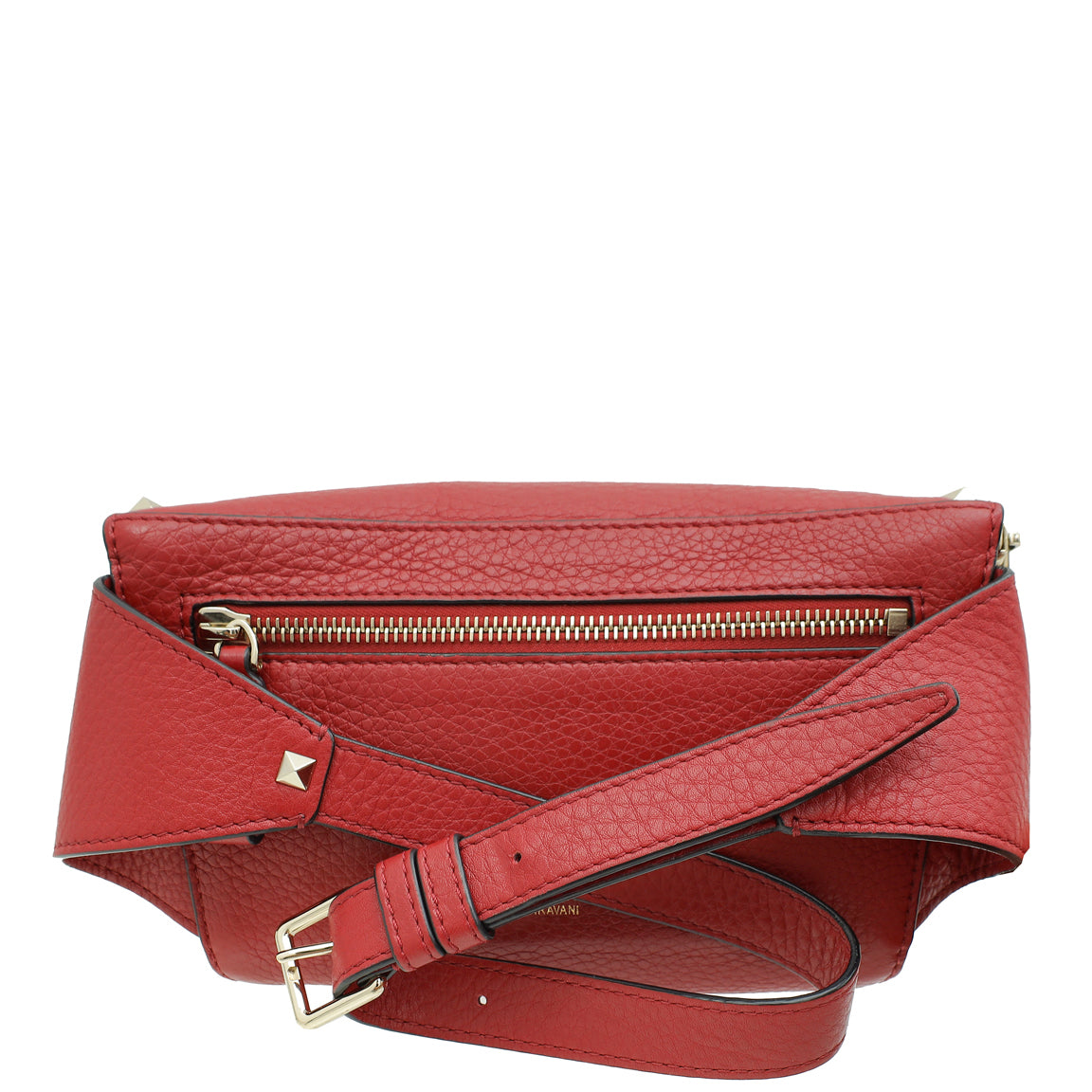 Valentino Red Rockstud Belt Bag