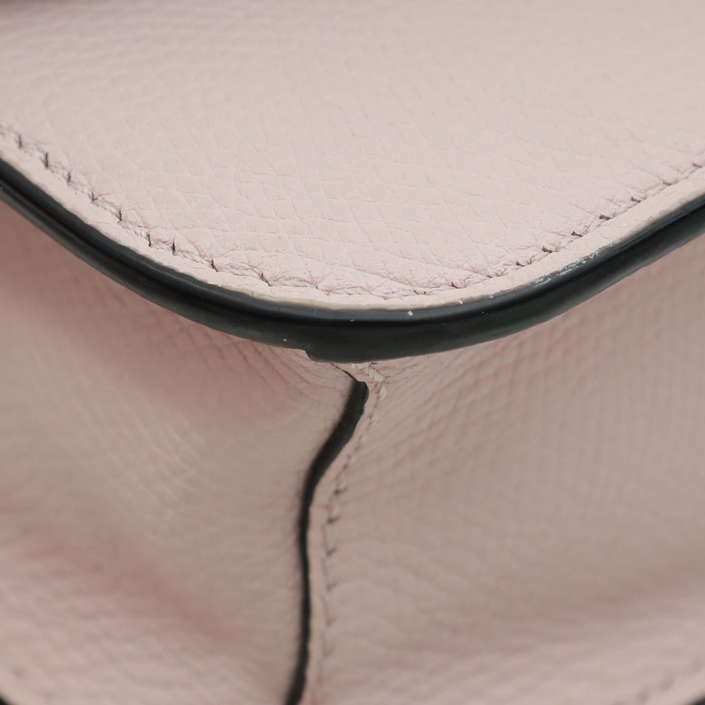 Valentino Light Pink VLogo Flap Shoulder Bag