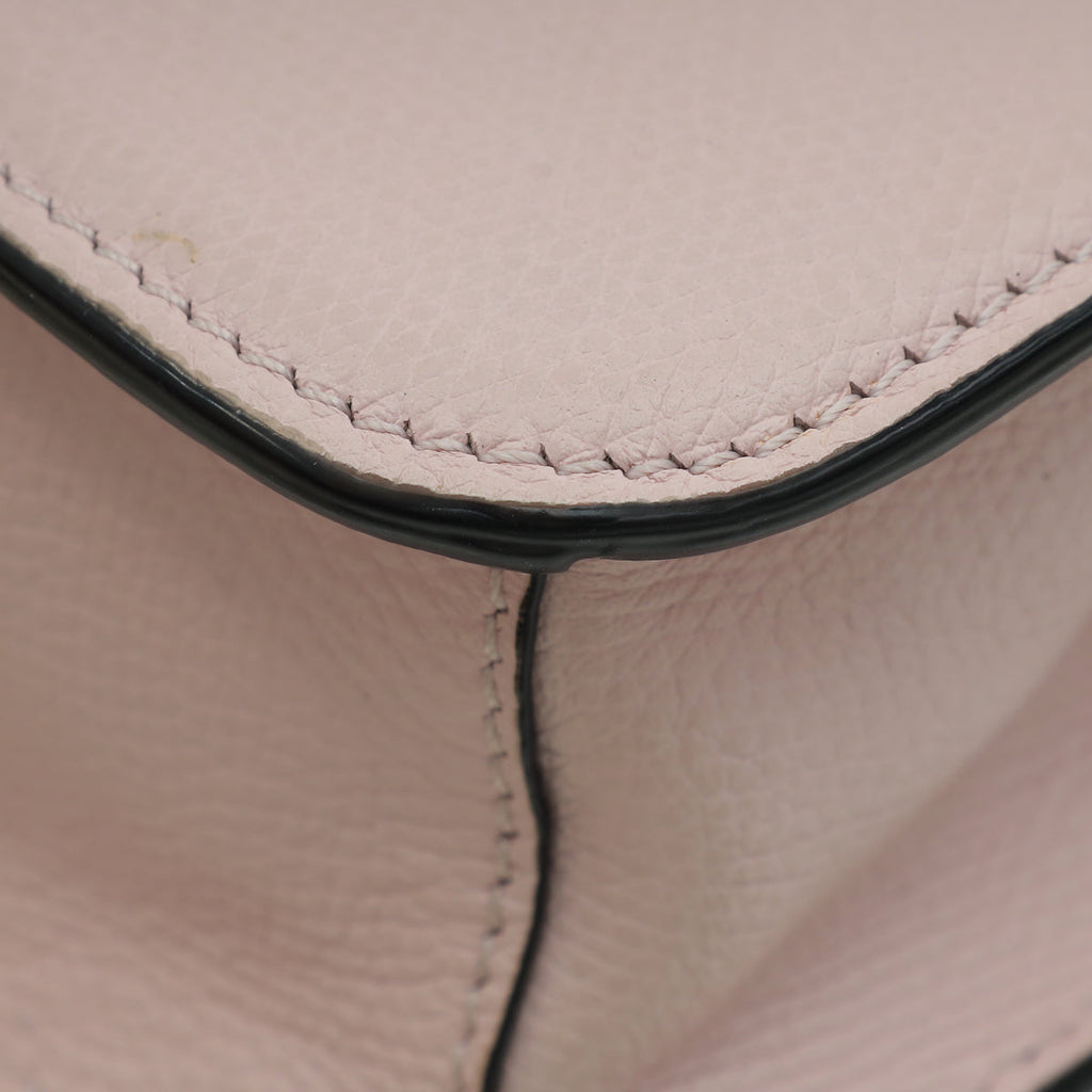Valentino Light Pink VLogo Flap Shoulder Bag