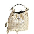 Valentino Gold Rockstud Spike Mini Bucket Bag