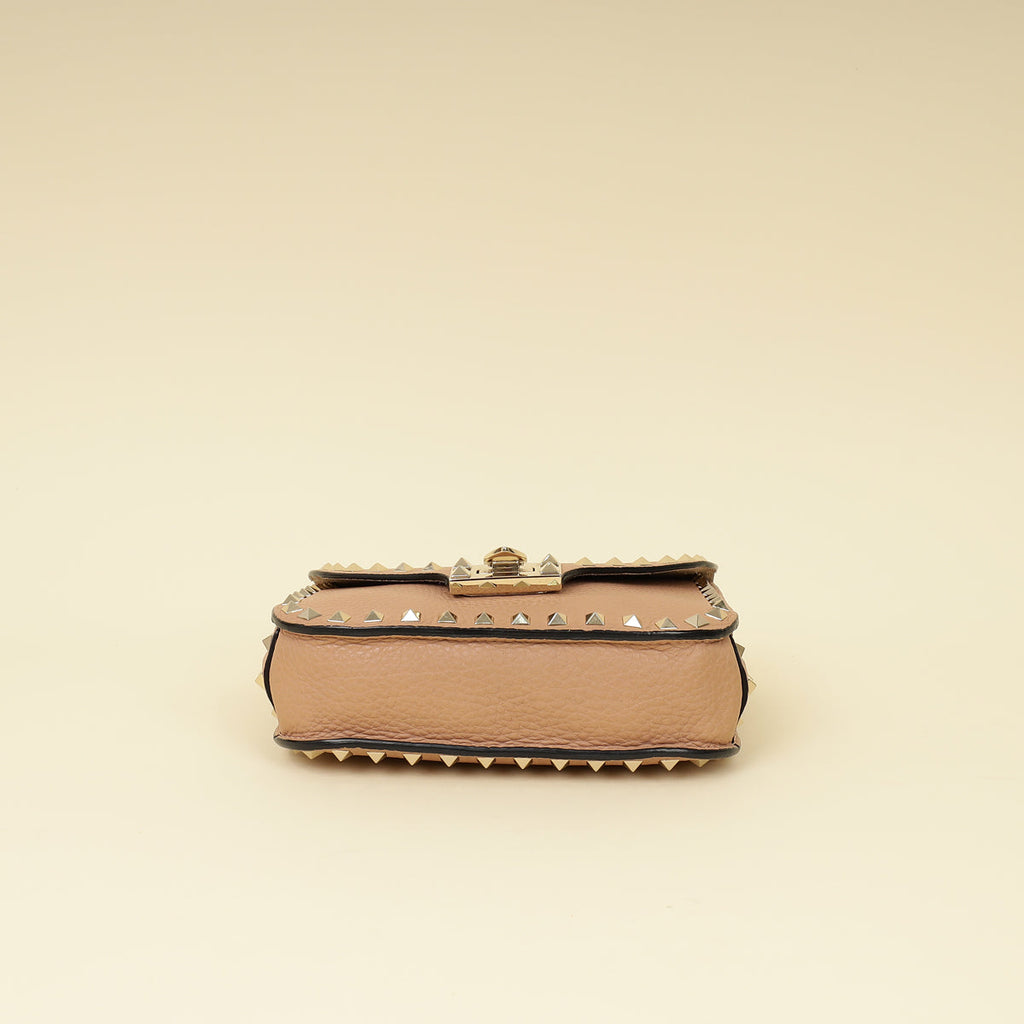 Valentino Nude Rockstud Flap Crossbody Bag