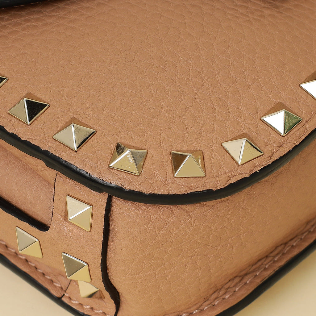 Valentino Nude Rockstud Flap Crossbody Bag