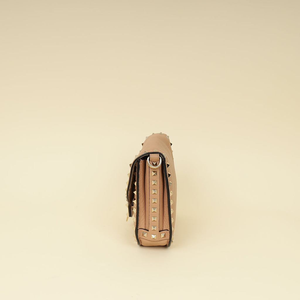 Valentino Nude Rockstud Flap Crossbody Bag