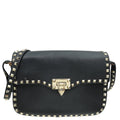 Valentino Black Rockstud Flap Bag