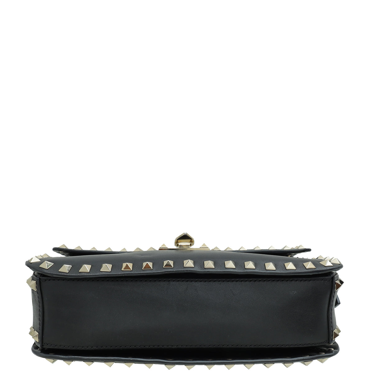 Valentino Black Rockstud Flap Bag