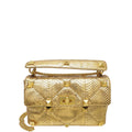 Valentino Metallic Gold Roman Stud The Shoulder Bag Large