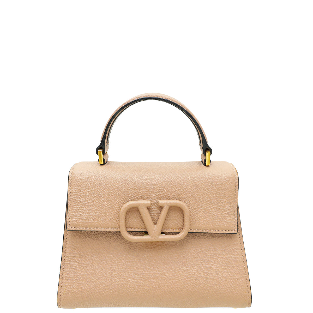 Valentino Rose Canelle Vsling Grainy Small Handbag