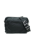 Valentino Black Nylon VLTN Rockstud Messenger Bag