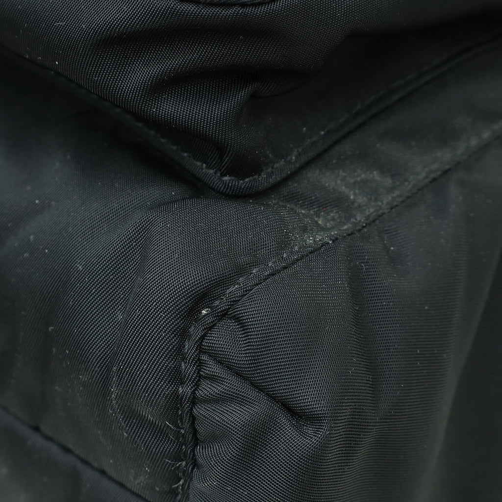 Valentino Black Nylon VLTN Rockstud Messenger Bag