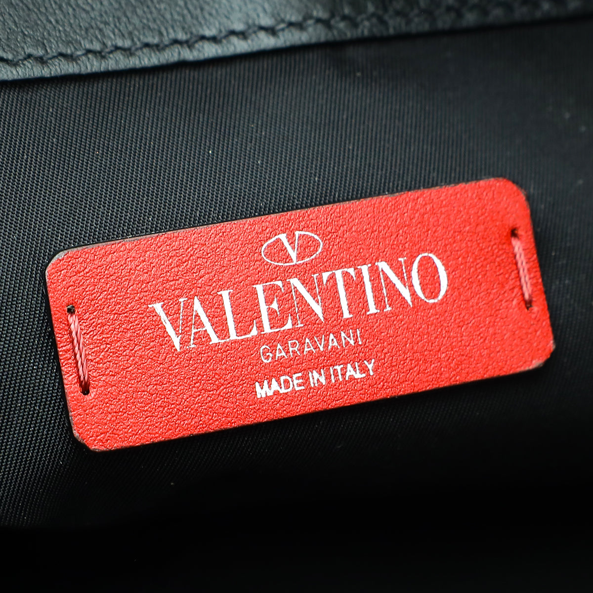 Valentino Black Nylon VLTN Rockstud Messenger Bag