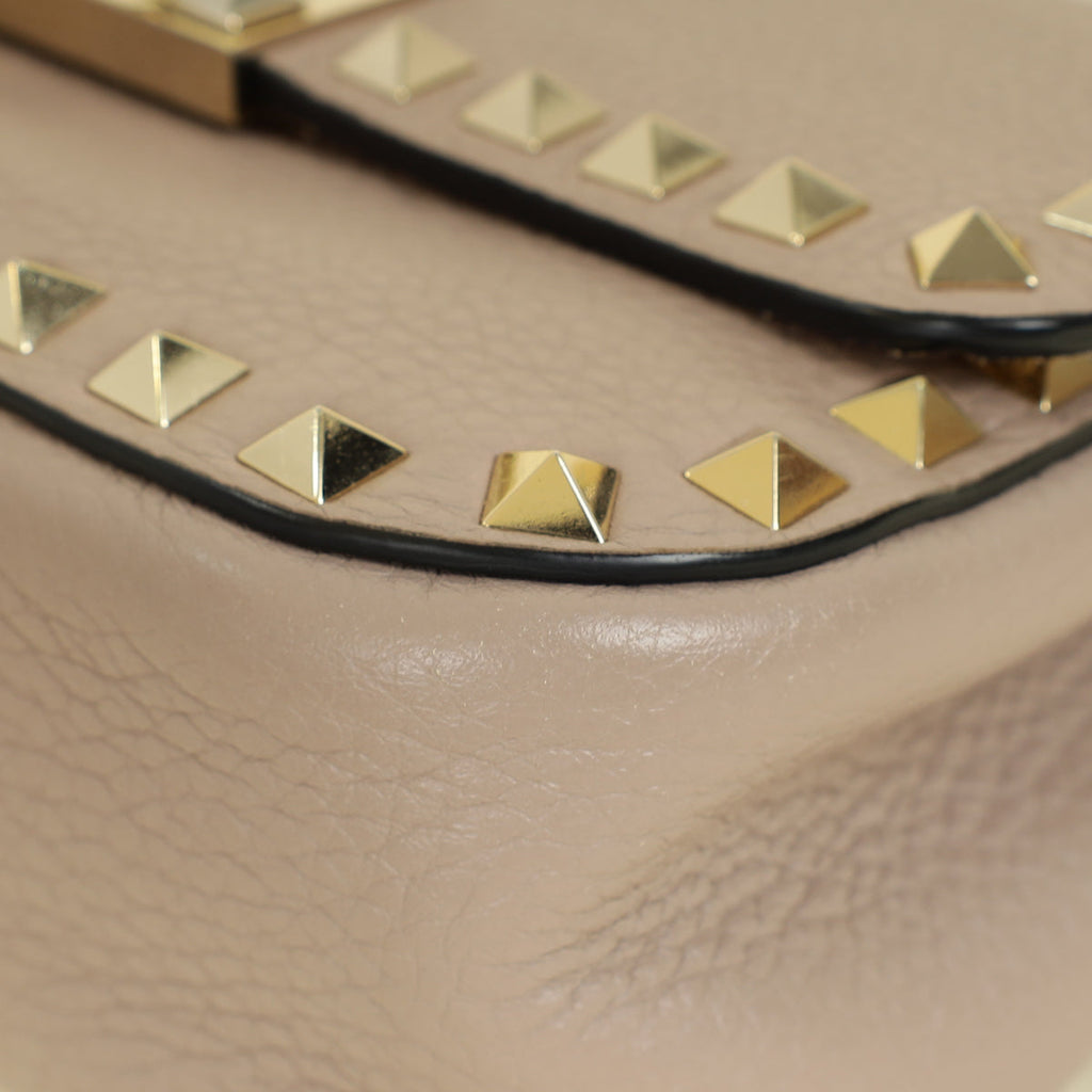 Valentino Poudre Rockstud Convertible Top Handle Bag