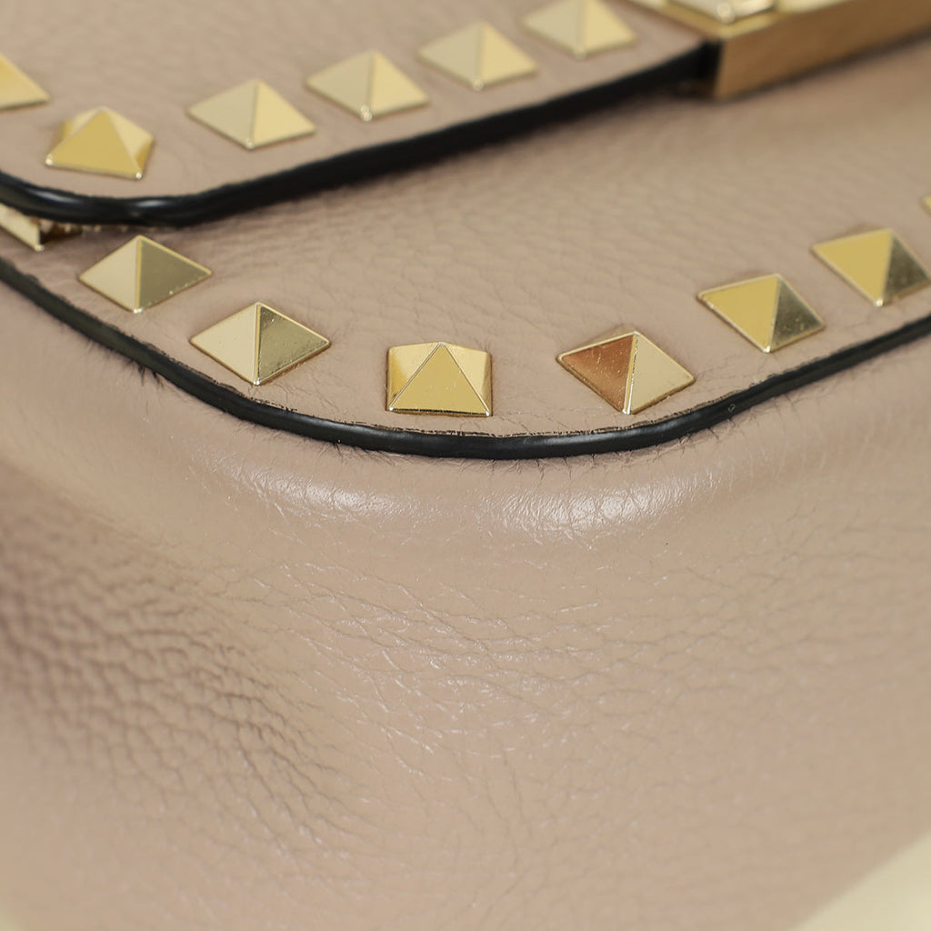 Valentino Poudre Rockstud Convertible Top Handle Bag