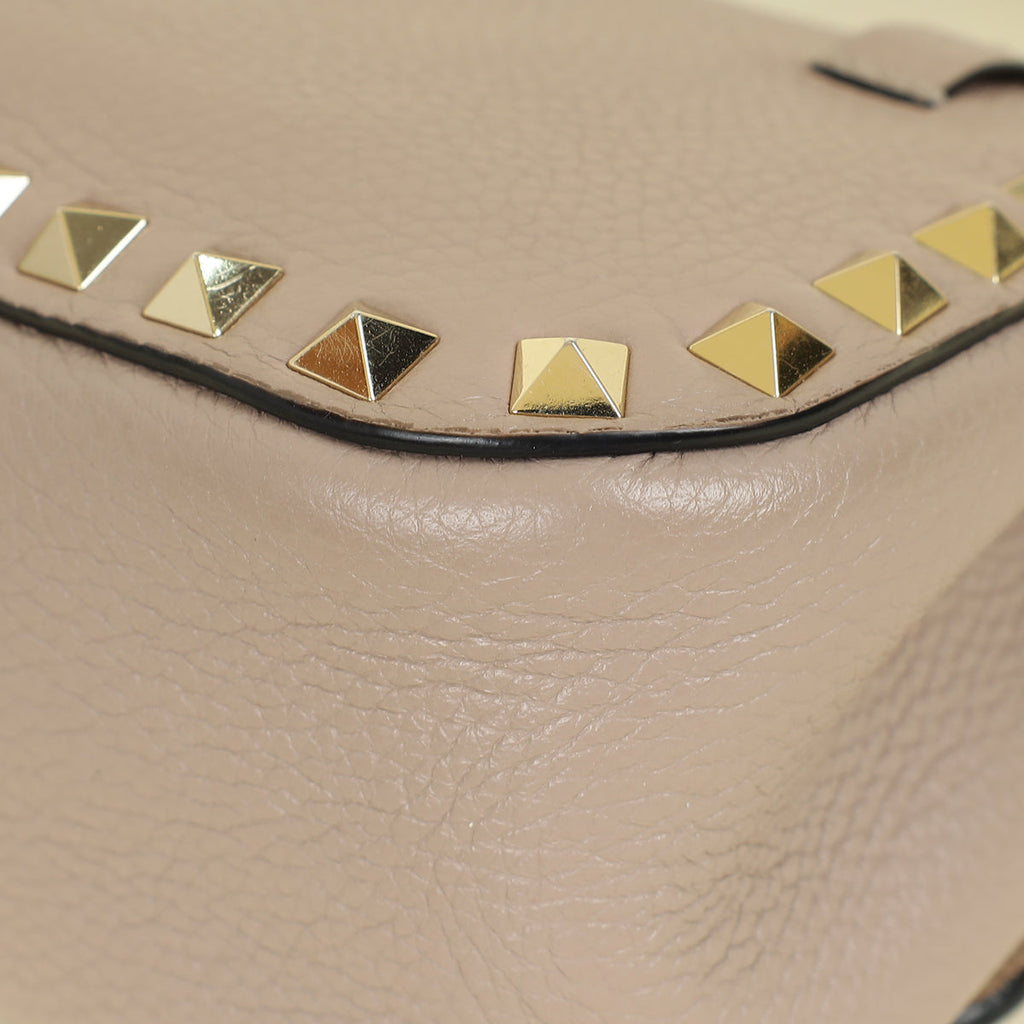 Valentino Poudre Rockstud Convertible Top Handle Bag