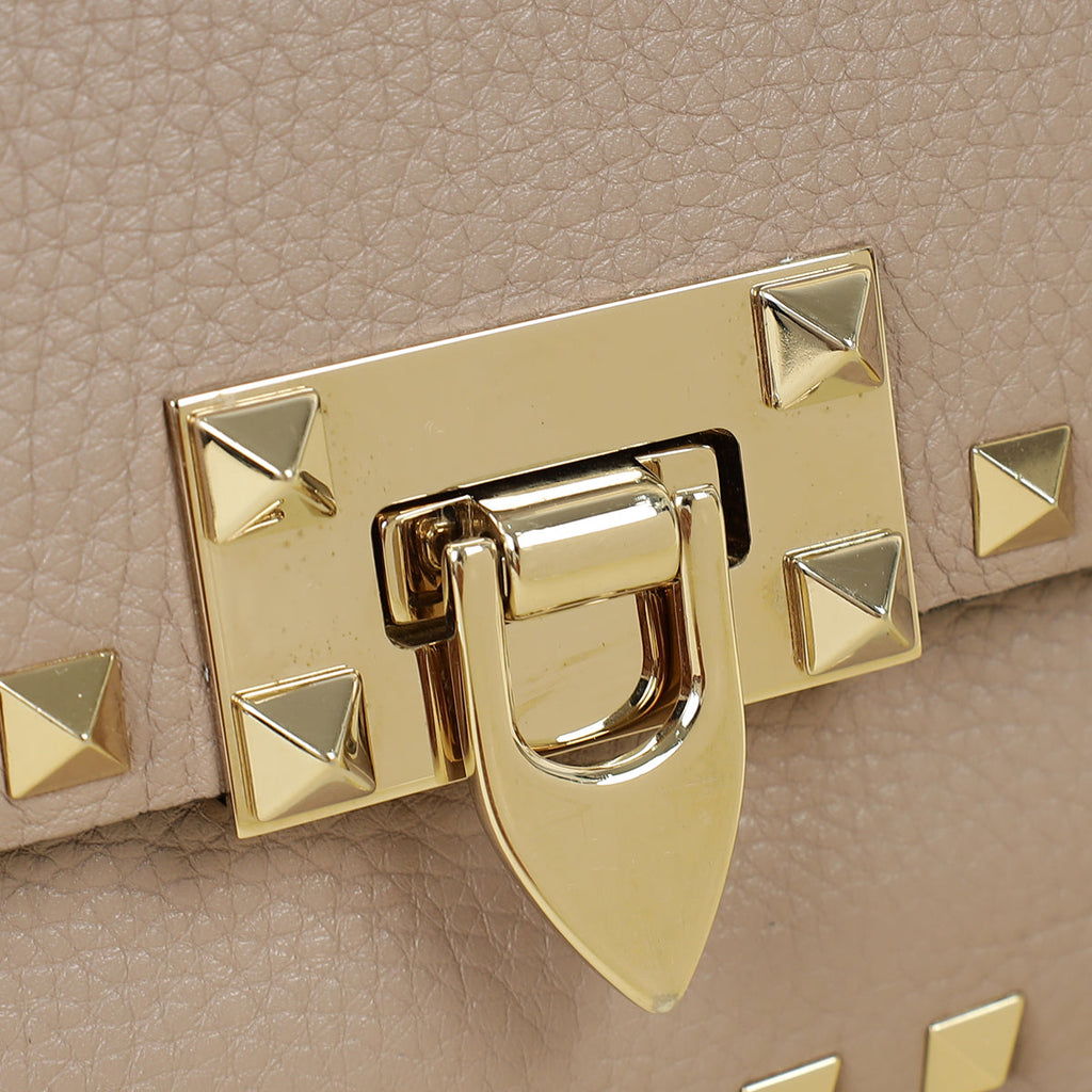 Valentino Poudre Rockstud Convertible Top Handle Bag